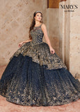 Lareina Quinceanera Dresses in Navy/Gold or Burgundy/Gold Color MQ2121