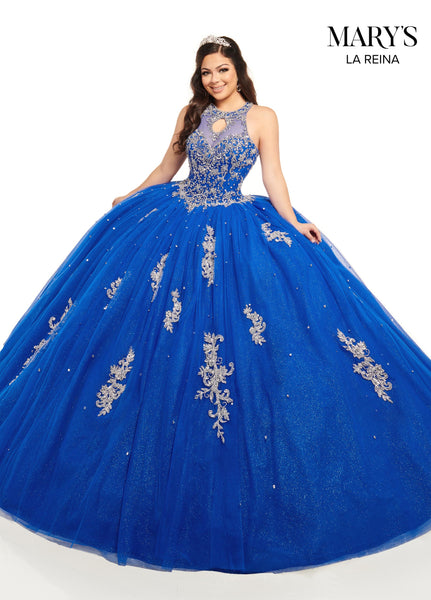 Lareina Quinceanera Dresses in Coral/Rose Gold or Royal/Silver Color MQ2122