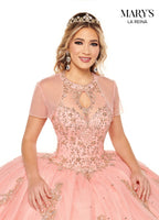 Lareina Quinceanera Dresses in Coral/Rose Gold or Royal/Silver Color MQ2122