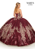 Lareina Quinceanera Dresses in Burgundy/Gold or White/Gold Color MQ2125