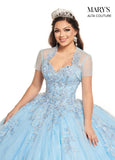 Quinceanera Couture Dresses in Rose Petal/Pink/Silver or Powder Blue/Multi/Silver Color # MQ3056