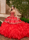 Quinceanera Couture Dresses in Red/Gold or Navy/Light Gold Color #MQ3058