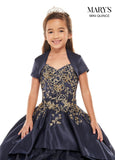 Little Quince Dresses in Red/Gold or Navy/Light Gold Color