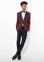 MOD RED FITTED SHAWL